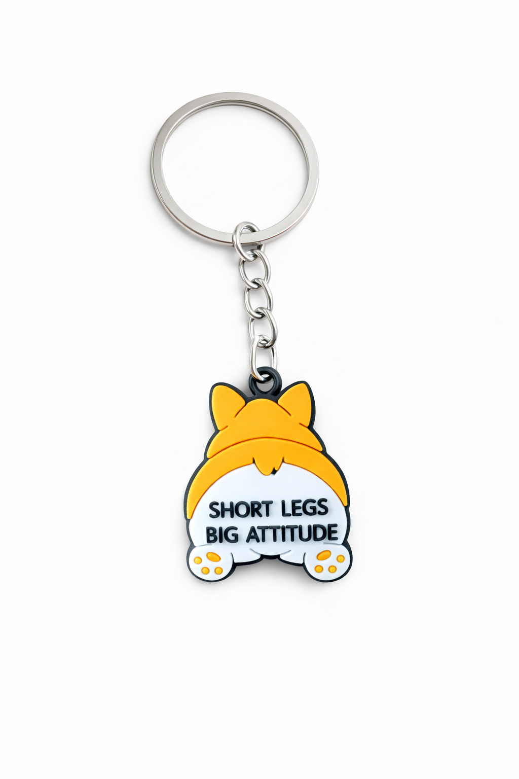 Guminis raktų pakabukas “Short legs big attitude”