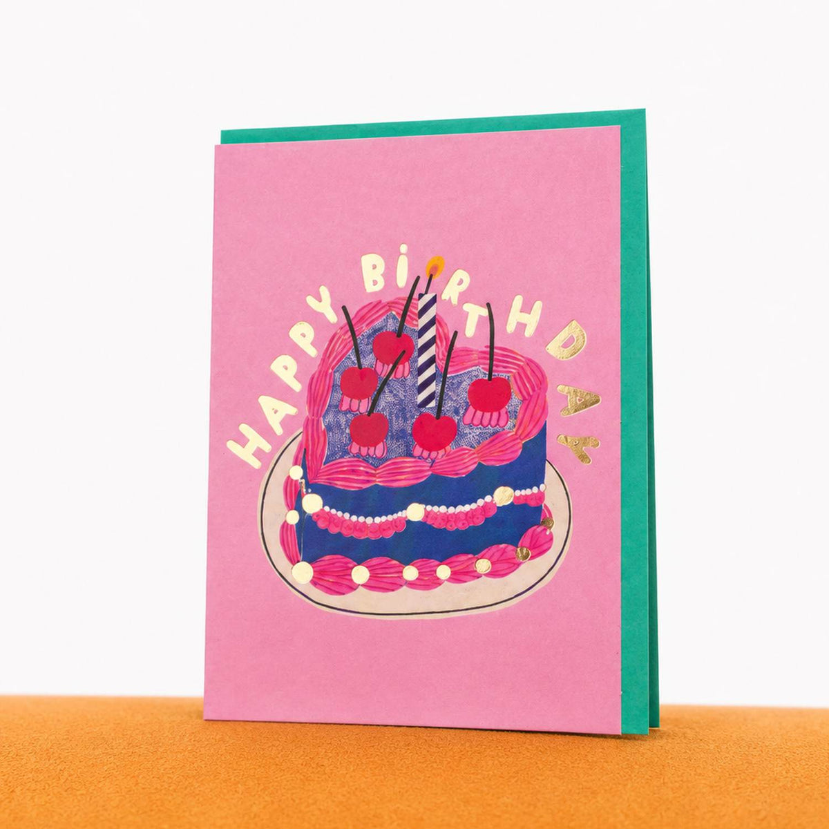 Gimtadienio atvirukas „Happy Birthday Cake“