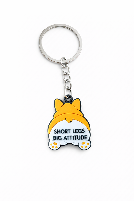 Guminis raktų pakabukas “Short legs big attitude”