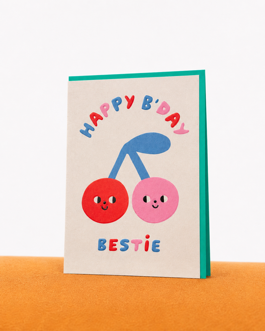Gimtadienio atvirukas „Happy B’Day Bestie“