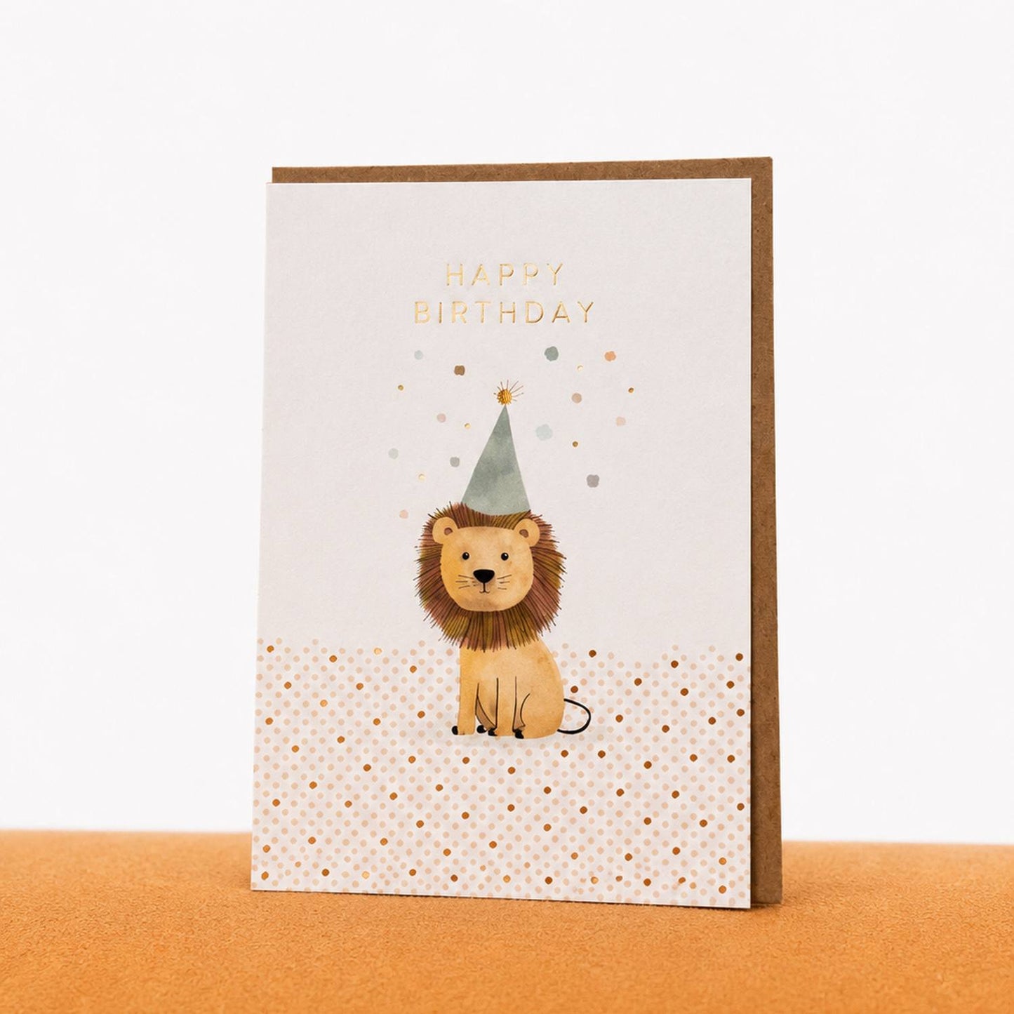 Gimtadienio atvirukas „Happy Birthday Lion“