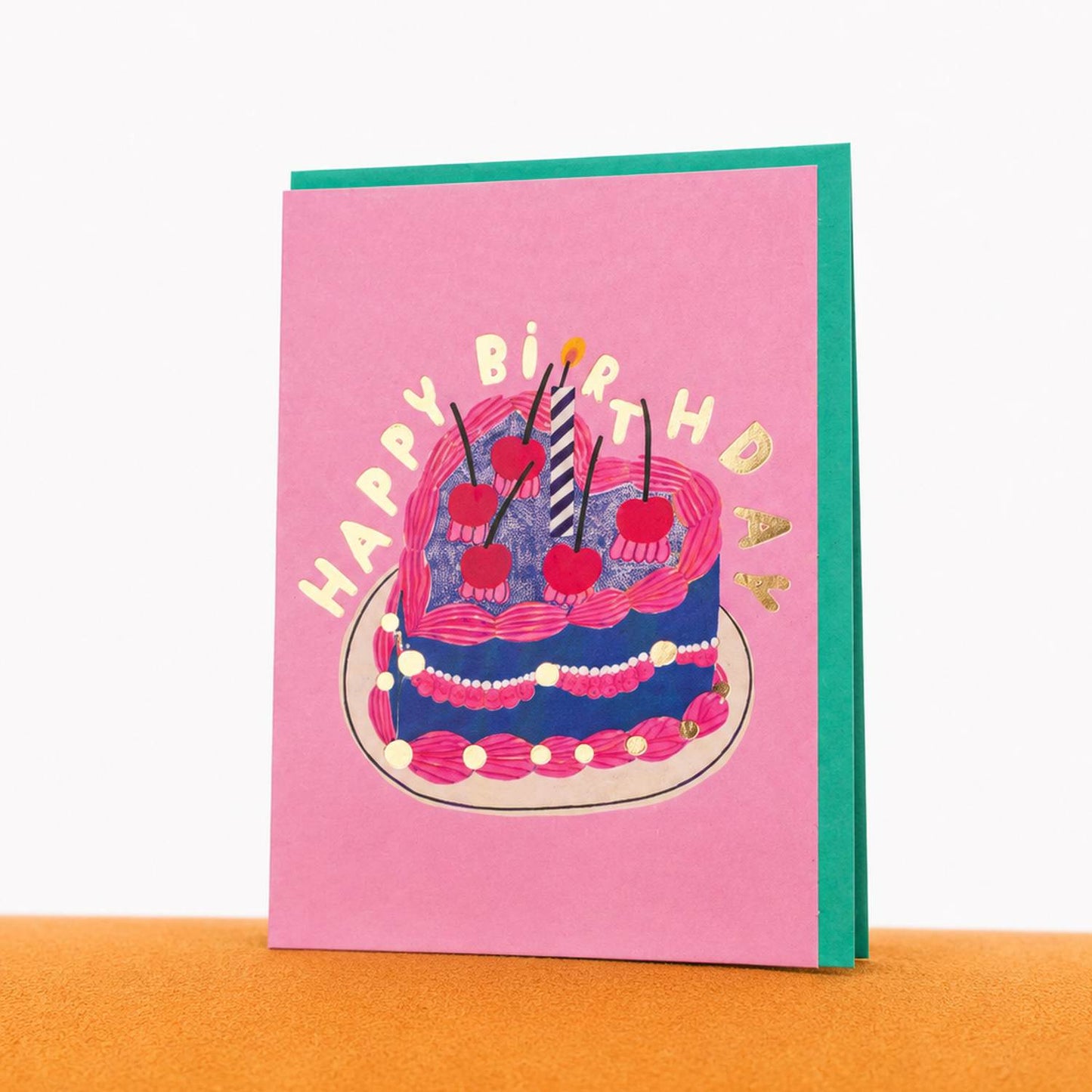 Gimtadienio atvirukas „Happy Birthday Cake“