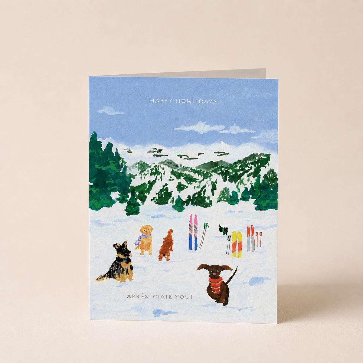 Kalėdinis atvirukas su sodinamu sėklų vokeliu „Happy Howlidays“