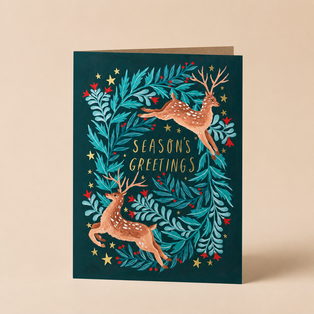 Kalėdinis atvirukas „Deer Season's Greetings“