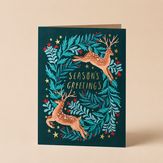 Kalėdinis atvirukas „Deer Season's Greetings“