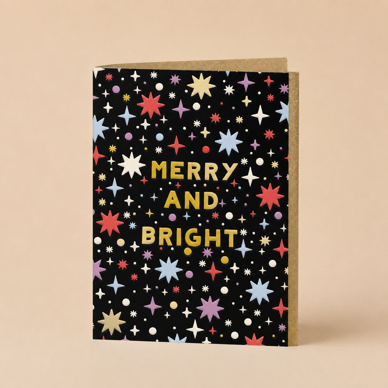 Kalėdinis atvirukas „Merry & Bright“