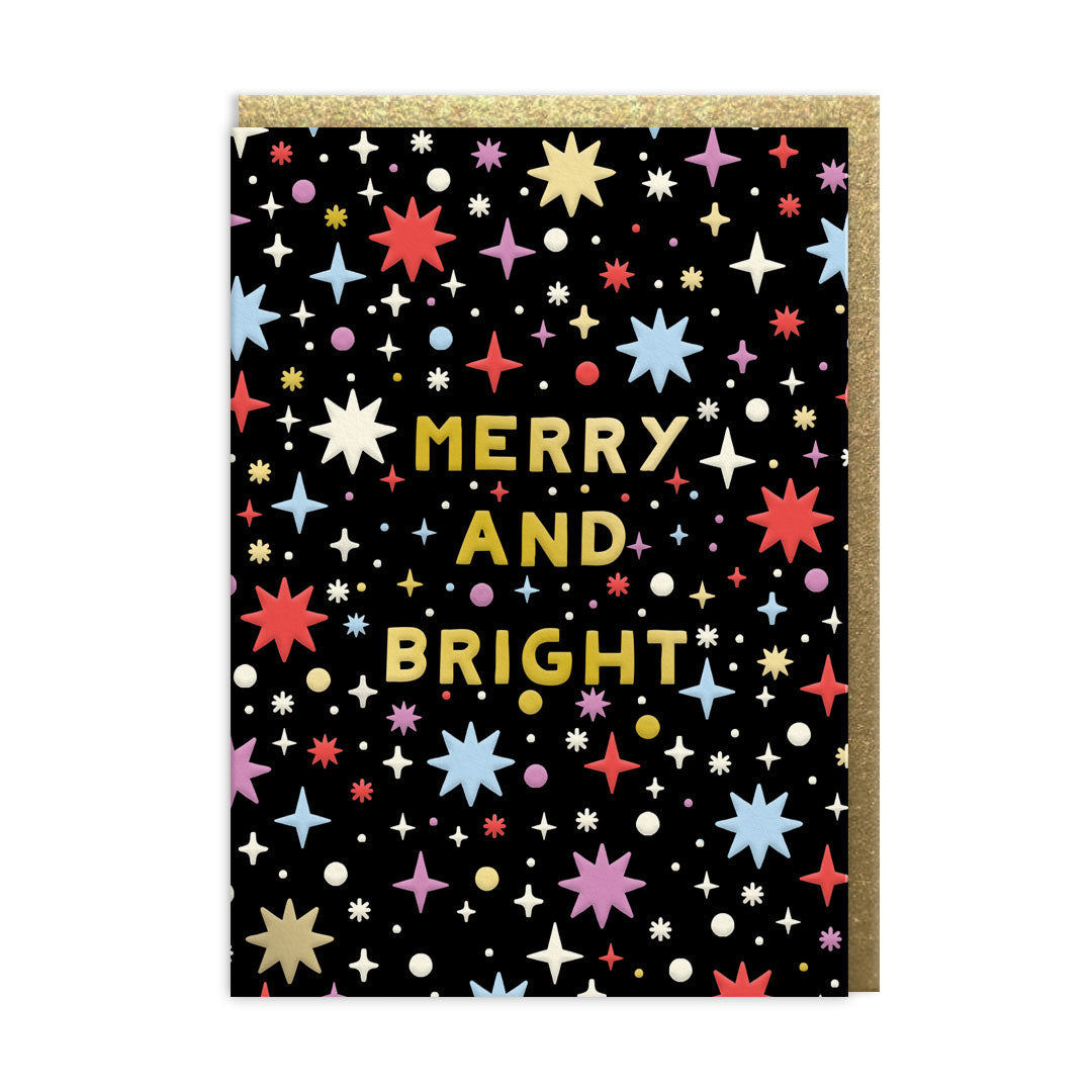 Kalėdinis atvirukas „Merry & Bright“