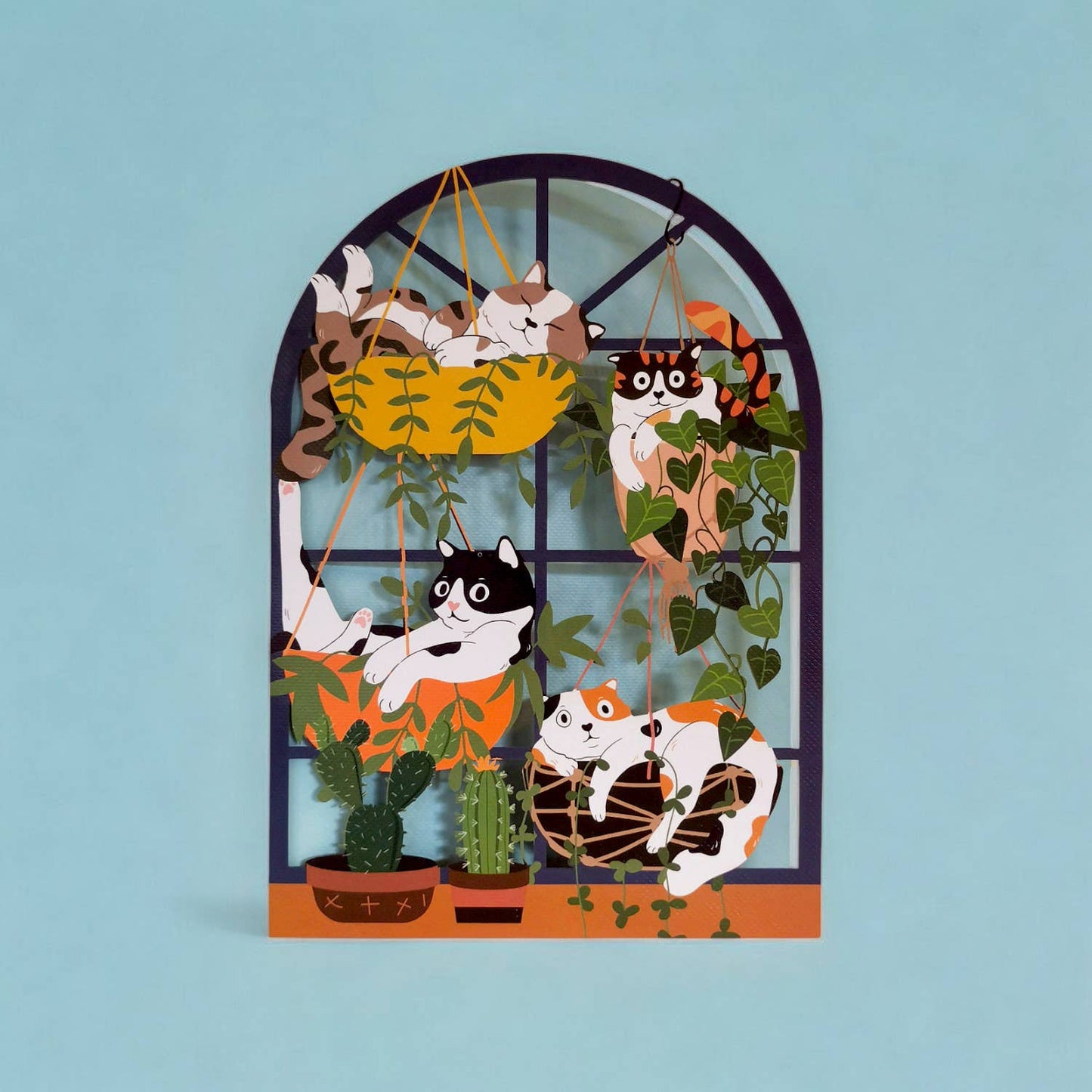 Atvirukas “Poilsiaujantys katinai”